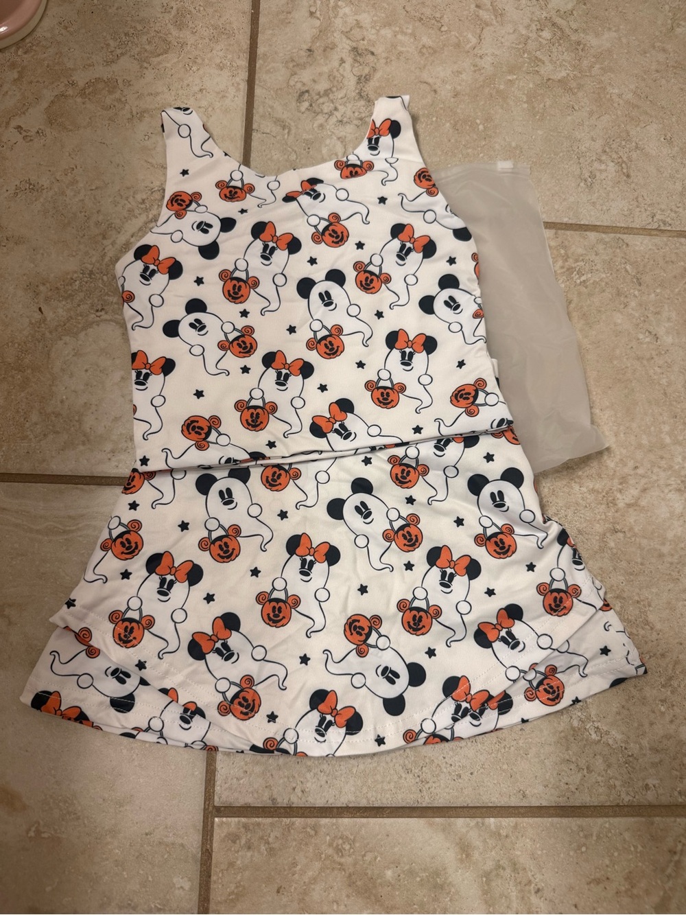 Minnie Mouse Halloween Athletic Skort Set